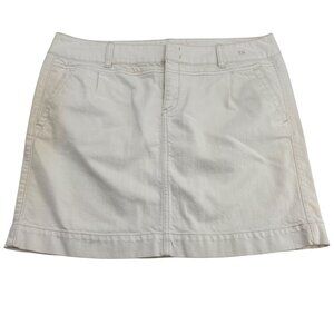 Tommy Hilfiger Women's khaki light beige  Mini Skirt Size 14 Y2k